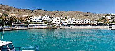 Chora Sfakion village, old harbour, Sfakia, Crete