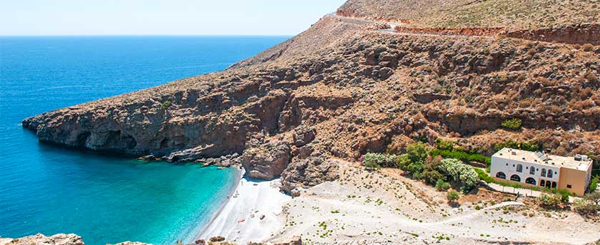 Ilingas Beach, Chora Sfakion, Sfakia, Crete, Greece