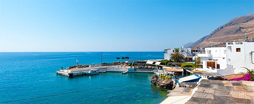Hotel Alkyon sea view and mountain view, Sfakia, Crete